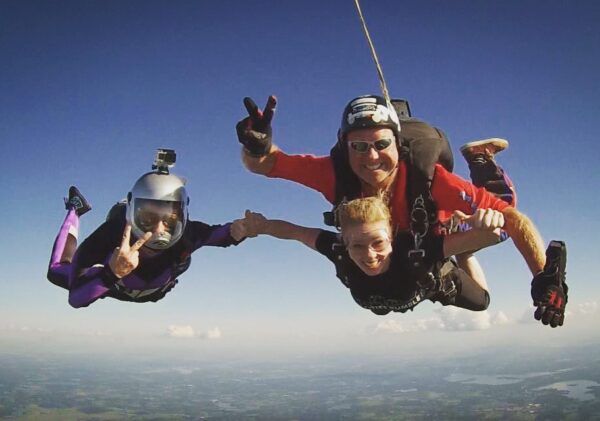 Mother and daughter Skydive
