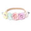 Baby girls newborn photography floral nylon headband sold by Alz's Nursery