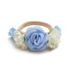 Baby girls newborn photography floral nylon headband sold by Alz's Nursery