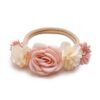 Baby girls newborn photography floral nylon headband sold by Alz's Nursery