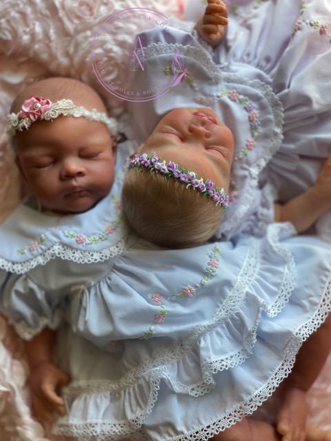 LE Roisin sculpted by Jamie Lynn Powers & LE Zendric sculpted by Dawn McLeod, brought to life by Ginger Kelly with Alz's Nursery