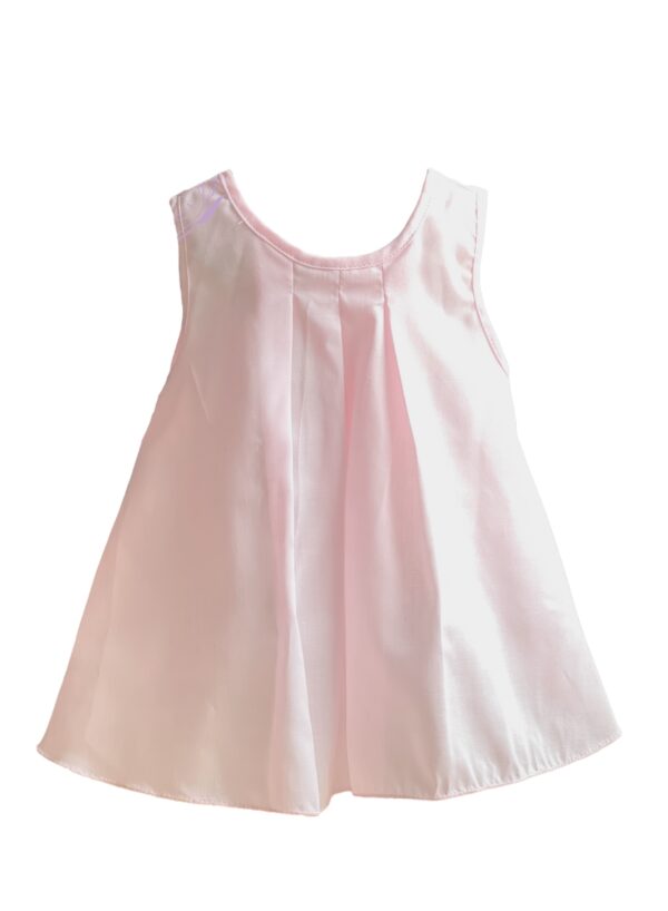 Sweet Sheer Ivory & Pink Overlay Dress, sold by Alz’s Nursery