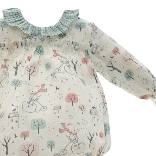 Bears and Bikes Bubble Romper - Image 2