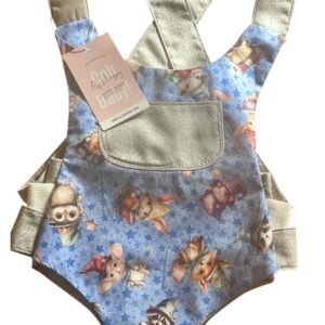 TenderNest™ Blue Magical Forest Animals Doll Carriers