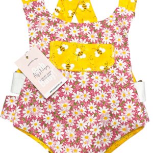 TenderNest™ Pink & Yellow Daisy’s With Bees Doll Carrier