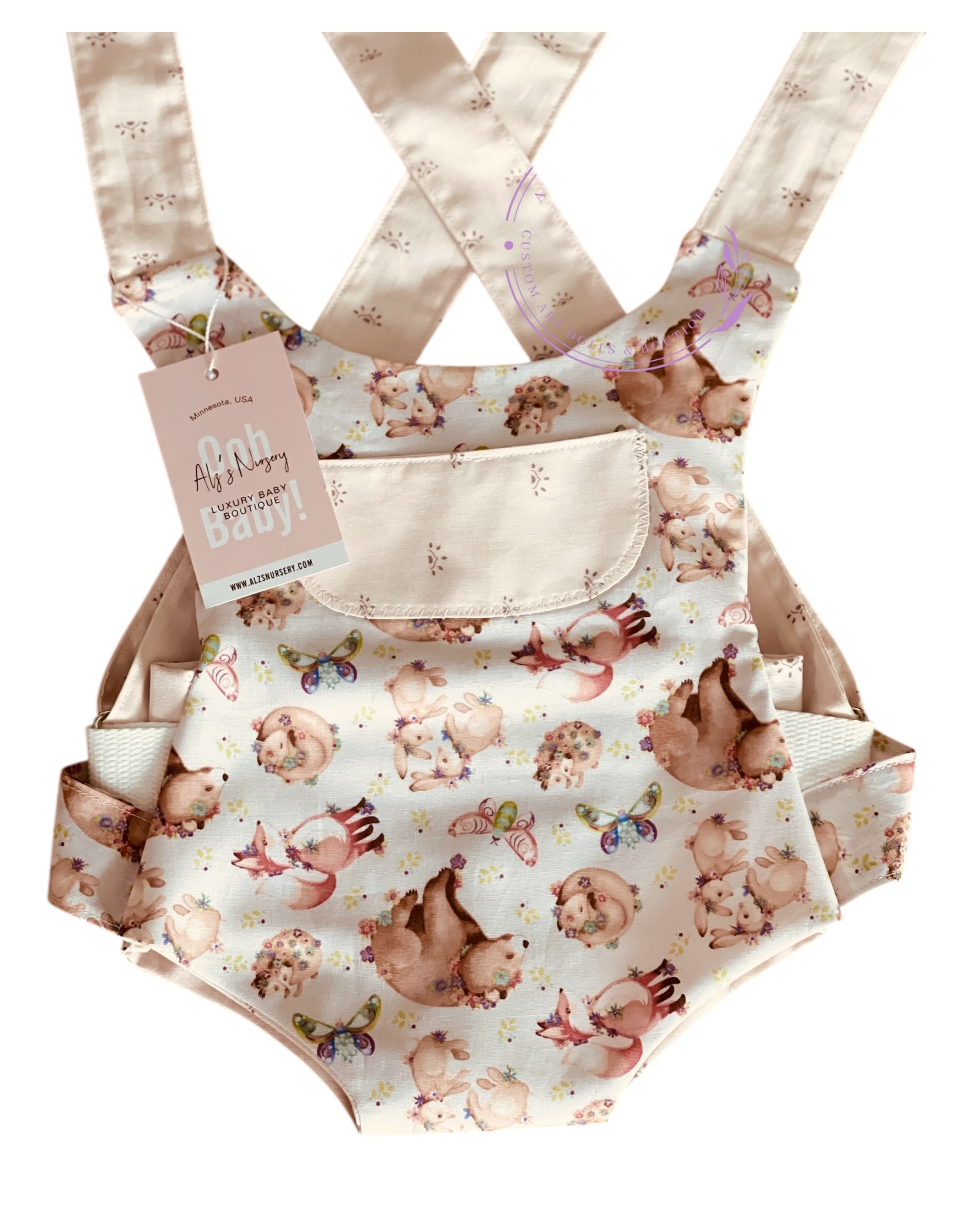TenderNest™ Pink Forest Animal Doll Carrier