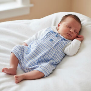 Dog Toothed Two Piece Romper Set