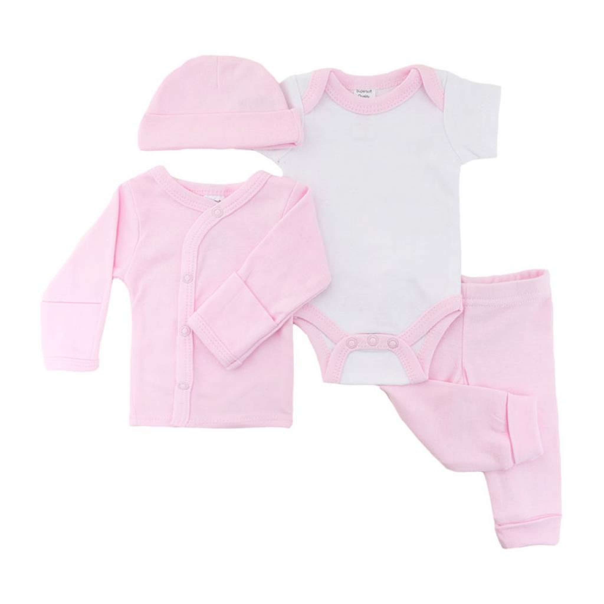Pink Four Piece Layette Set - Image 2