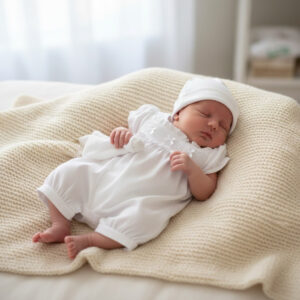 Timeless White  Smocked Romper